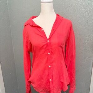 Frank & Eileen Coral Button‎ Up Shirt Size Small NWOT